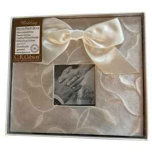 Gibson Cream Wedding Photo Album with Satin Bow